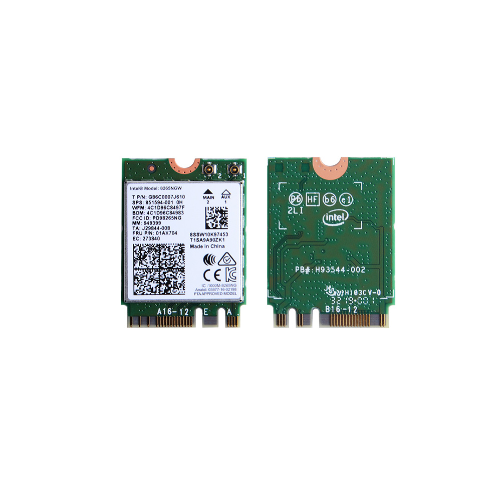인텔 8265NGW 젯슨나노용 2.4G/5G AC8265 NGFF 무선랜카드